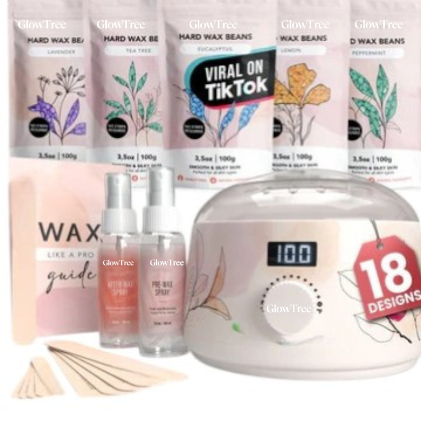 Professional Hard Wax Kit for At-Home Hair Removal