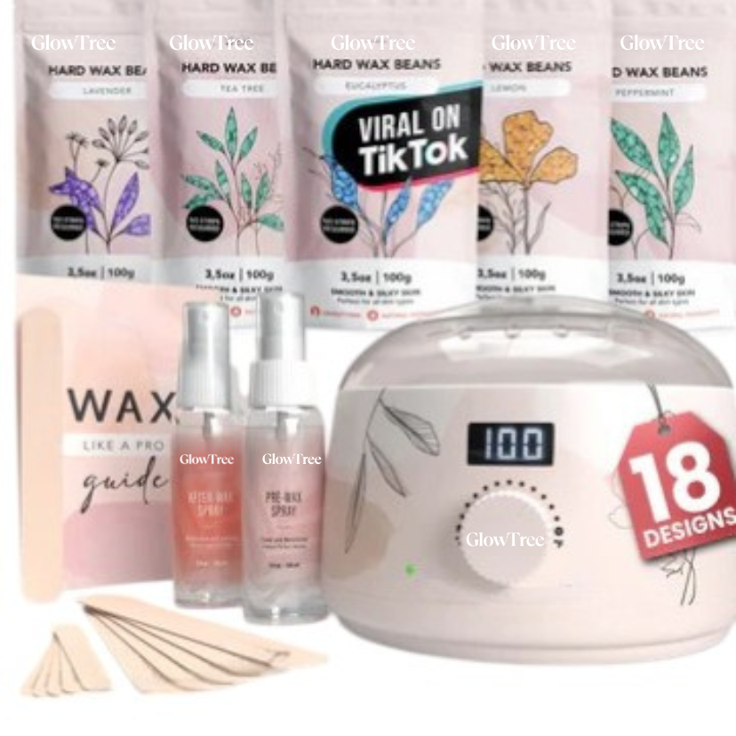 Professional Hard Wax Kit for At-Home Hair Removal