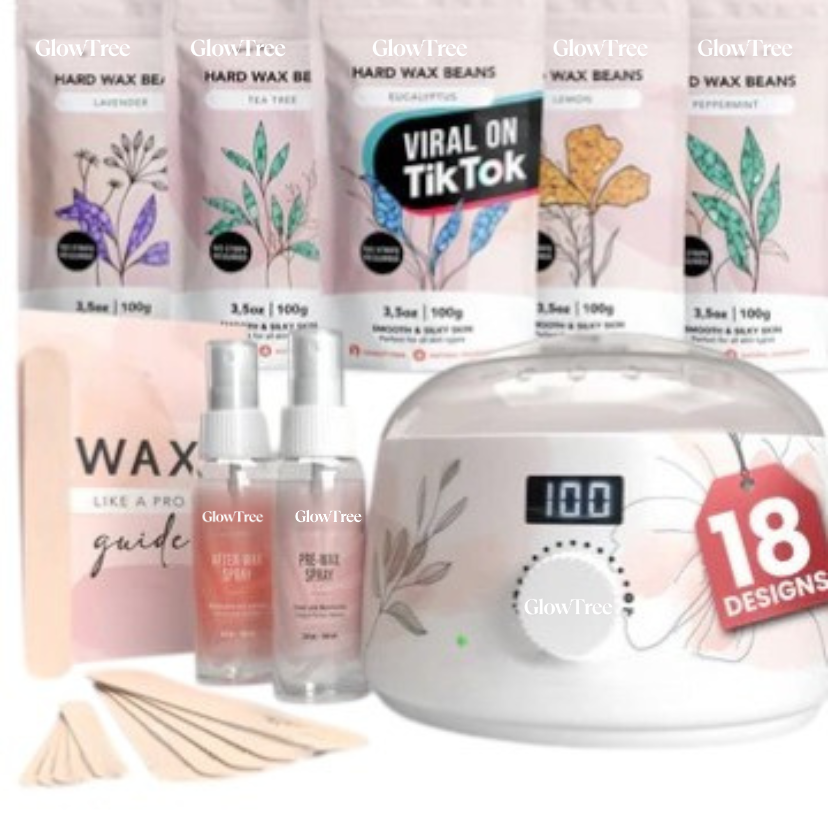 Professional Hard Wax Kit for At-Home Hair Removal