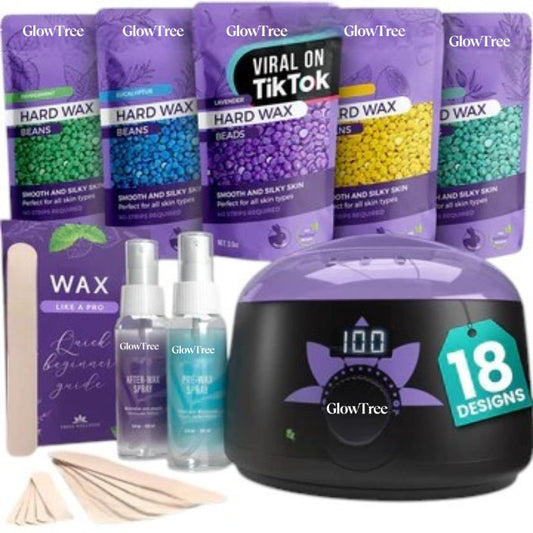 Professional Hard Wax Kit for At-Home Hair Removal