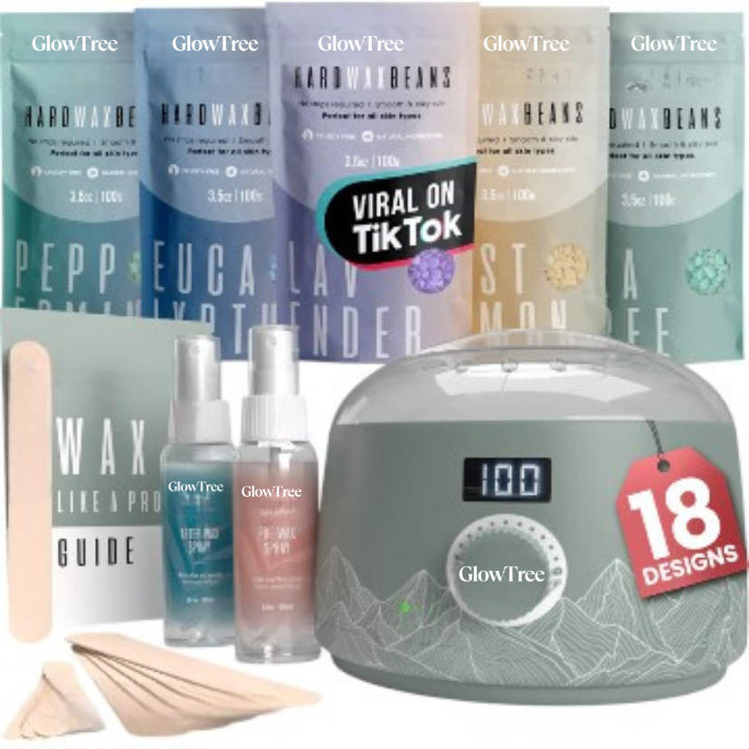 Professional Hard Wax Kit for At-Home Hair Removal