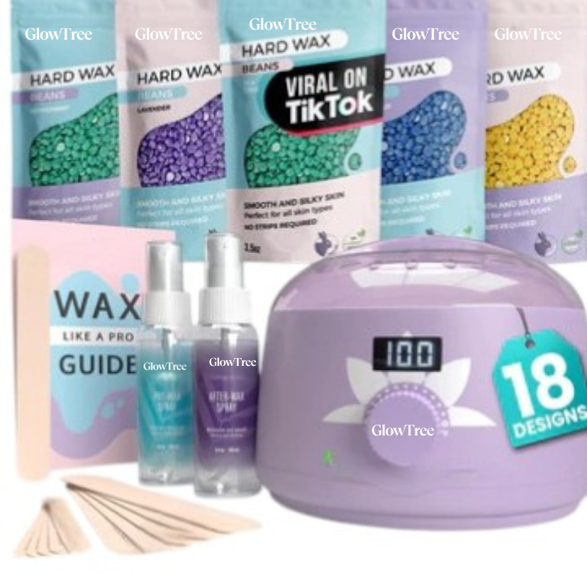 Professional Hard Wax Kit for At-Home Hair Removal